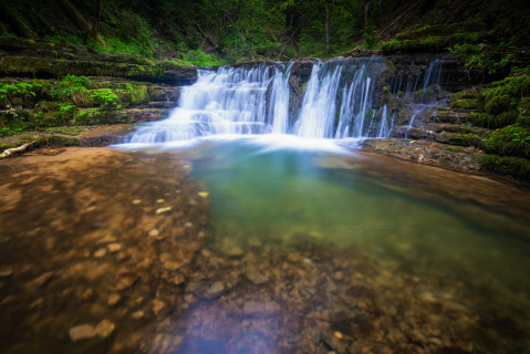 Wasserfall in der Gauchachschlucht