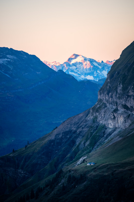 Blick zum Krönten im Morgenlicht