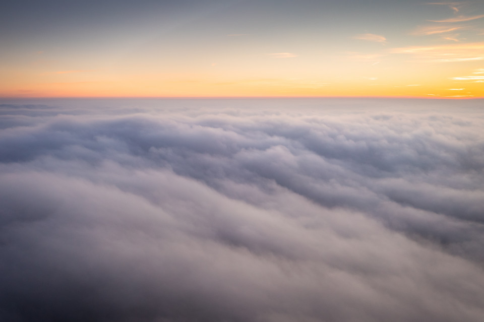 Hochnebel aus der Luft