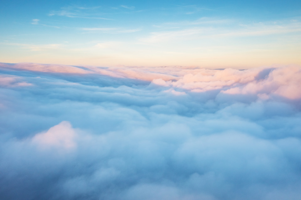 Hochnebel aus der Luft