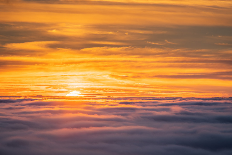 Nebelmeer unter dem Feldberg