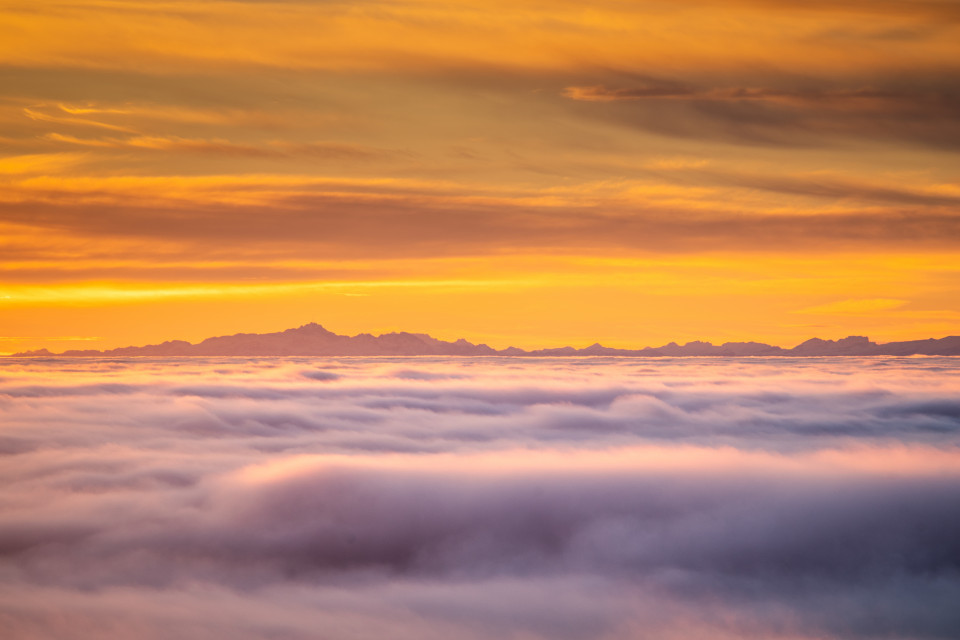 Nebelmeer unter dem Feldberg