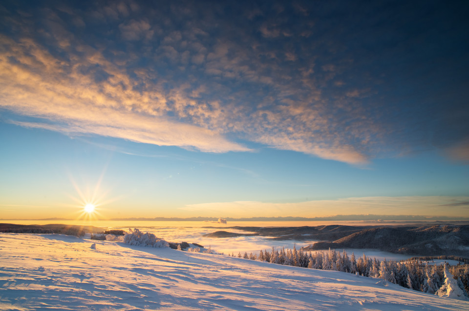 Sonnenaufgang auf dem Herzogenhorn