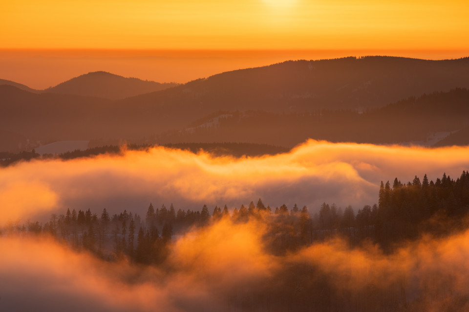 Aussicht im Abendlicht