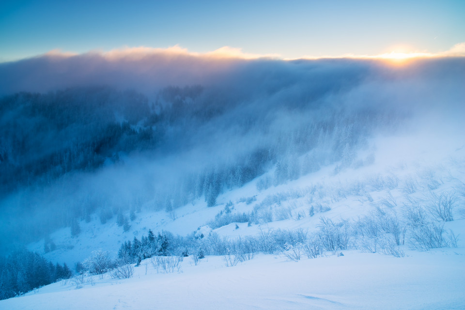 Hochnebel über dem Zastler Loch