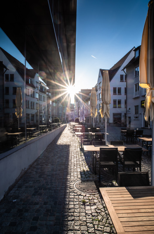 Ulm, Stadtbibliothek und Marktplatz