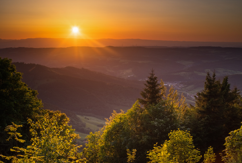 Sonnenuntergang am Rohrhardsberg