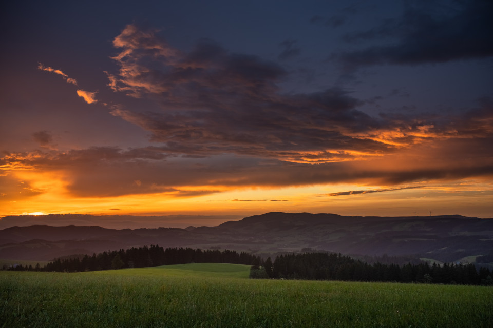 Abendrot am Fahrenberg