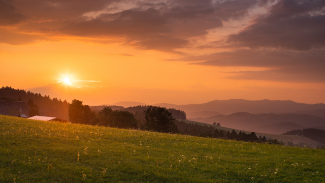 Sonnenuntergang am Fahrenberg