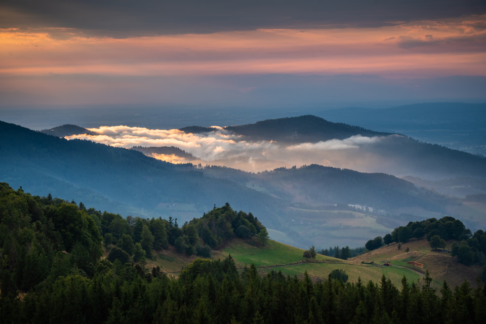 Abendstimmung, Hinterwaldkopf