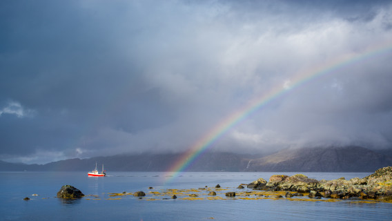 Meer und Regenbogen