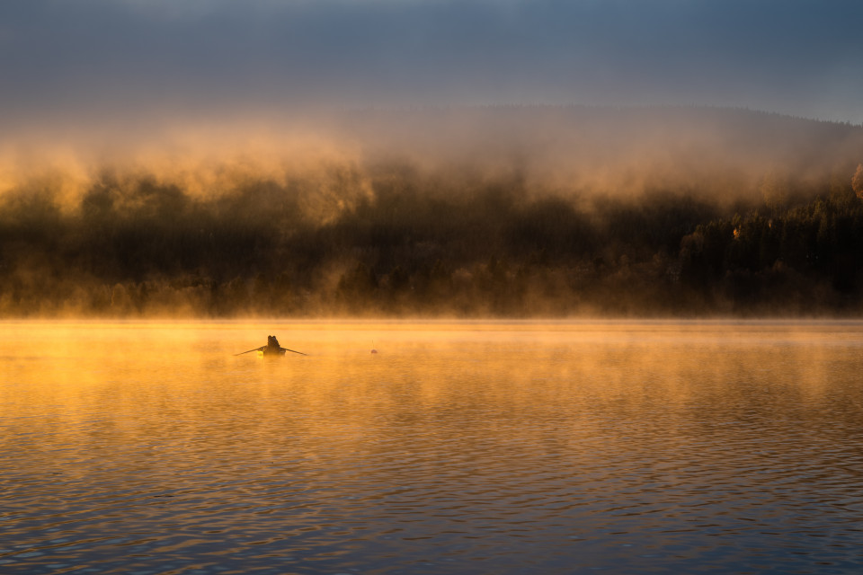 Spätherbstliche Morgenstimmung am Schluchsee