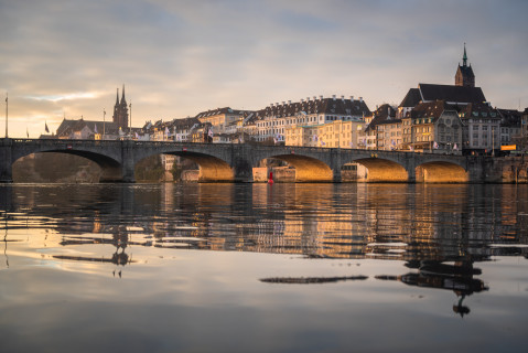 Basel, Blick auf die Mittlere Brücke