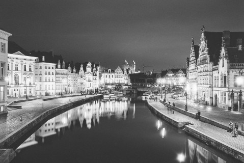 Gent, Blick von der Sint-Michielsbrug