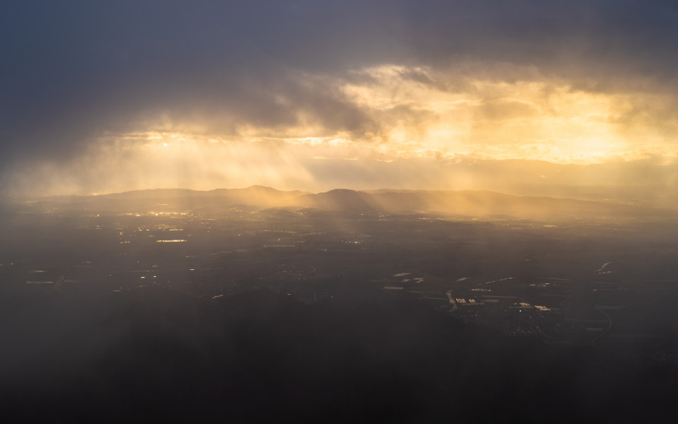 Abendstimmung auf dem Großen Kandelfelsen