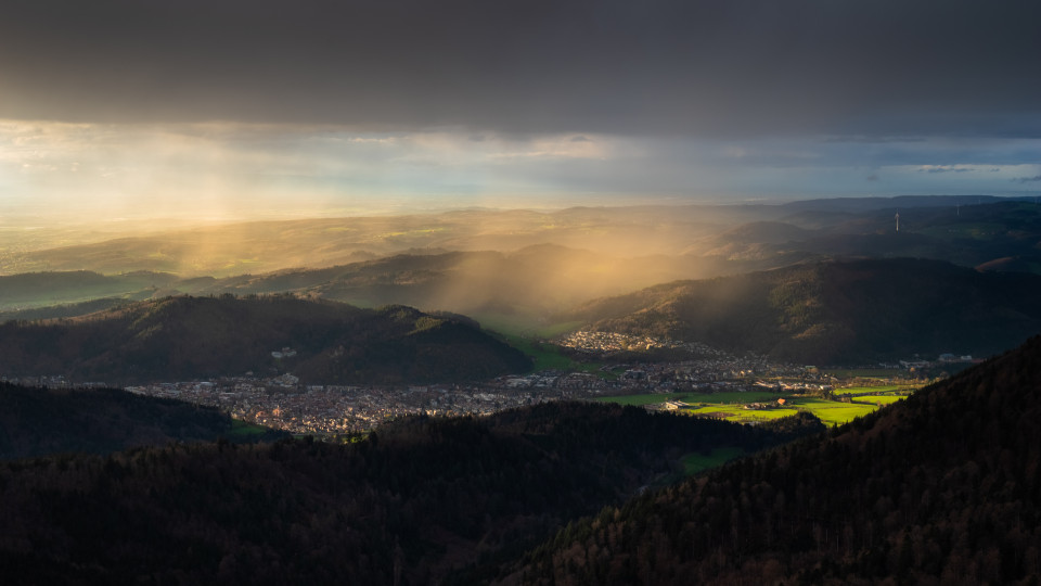 Abendstimmung auf dem Großen Kandelfelsen