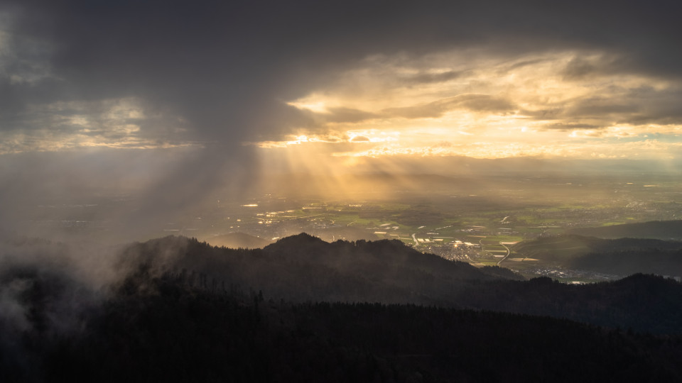 Abendstimmung auf dem Großen Kandelfelsen