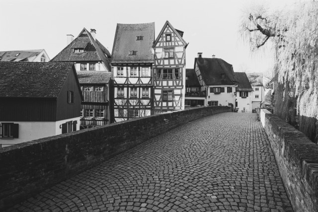 Ulm, Blaubrücke im Fischerviertel