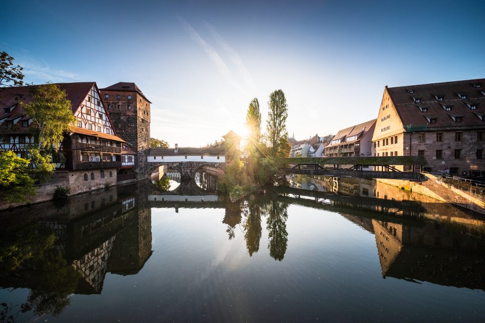 Nürnberg, Blick von der Maxbrücke