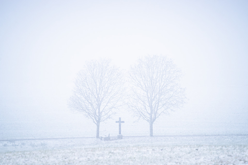 Erster Schneefall im Spätherbst