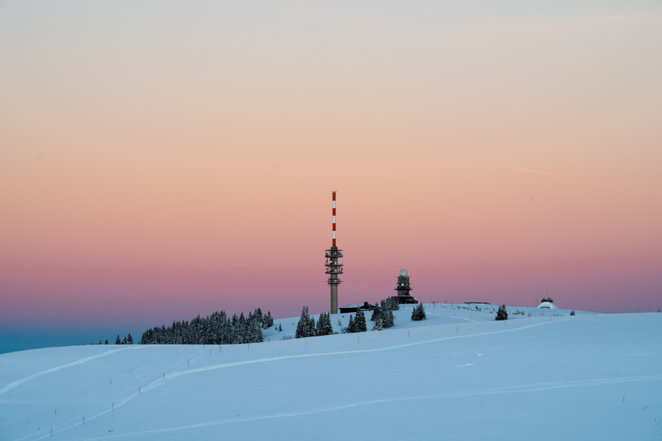 Blick zum Feldberggipfel