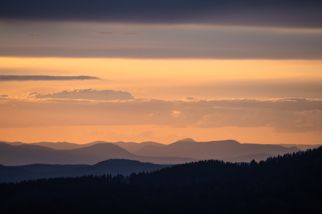 Blick vom Frauensteigfelsen zu den Vogesen